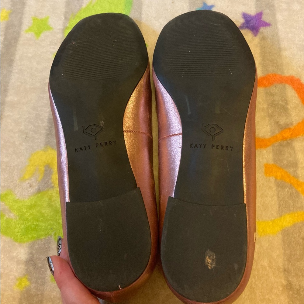 💎 Metallic Bejeweled Katy Perry Loafers, size 8 - Picture 5 of 10